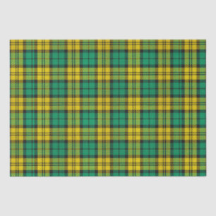 Yellow Green Blackwatch Campbell Tartan Kariert Seidenpapier
