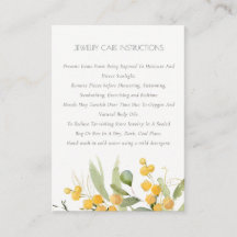 Yellow Green Gold Wattle Foliage Jewelcare