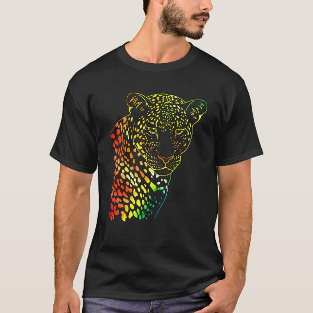 Yellow Green Orange Gefärbte Krawatte Rainbow Jagu T-Shirt (Vorderseite)