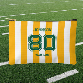 Yellow Green Sports Team Individuelle Name Number  Zubehörtasche