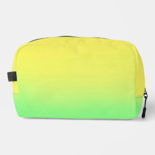 Yellow Green sunset ombre Dopp Kit Waschbeutel