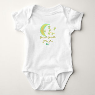 Yellow green twinkle Twinkle Little Star geben Nam Baby Strampler
