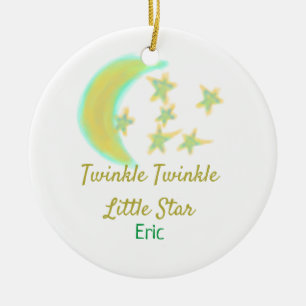 Yellow green twinkle Twinkle Little Star geben Nam Keramik Ornament