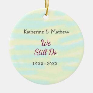 Yellow Greenpasti Vow Jubiläum Wasserkocher Keramik Ornament