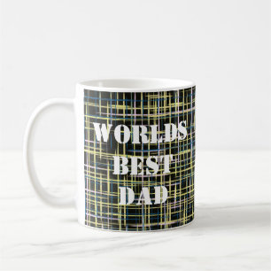 Yellow Grid Lines Art Pattern Welten Bestes Kaffeetasse