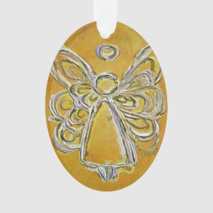 Yellow Guardian Angel - ein Geschenk für einen Url Ornament