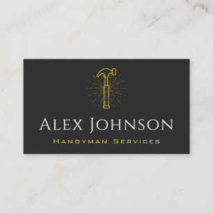 Yellow Hammer Handyman Tool-Zuhause zum Entfernen  Visitenkarte