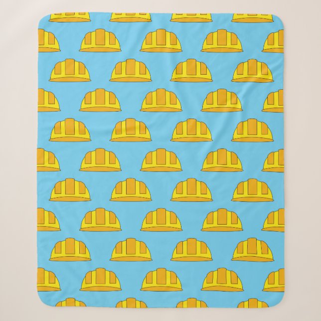 Yellow Hard Hat Cartoon Sherpadecke (Vorderseite)