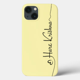Yellow Hare Krishna typografie - spirituelles Gesc Case-Mate iPhone Hülle