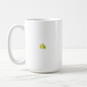 Yellow Hawaiian Hibiskus Clip Art mit stilisierten Kaffeetasse