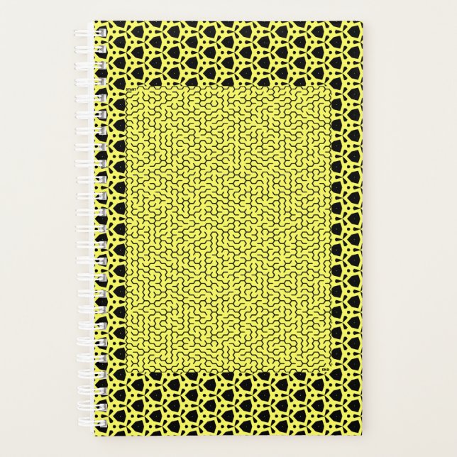 Yellow Hexagon Maze Planer (Vorderseite)