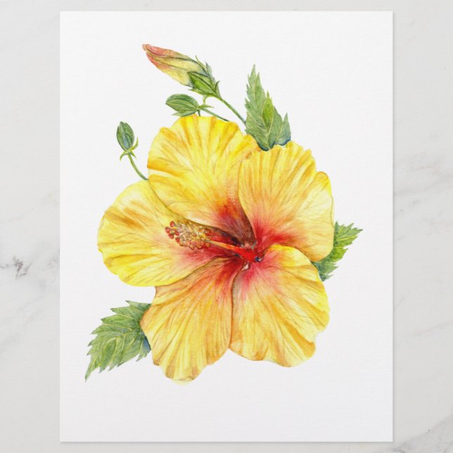 Yellow Hibiscus Botanical (Vorderseite)