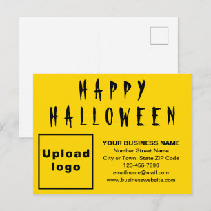 Yellow Holiday Postcard Feiertagspostkarte