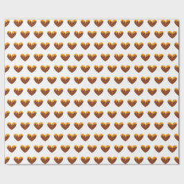 Yellow Honey Hearts Sweet Wrapping Paper love Geschenkpapier