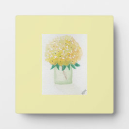 Yellow Hydrangea Fotoplatte