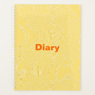 Yellow Ice Diary Spiral Notebook Planer