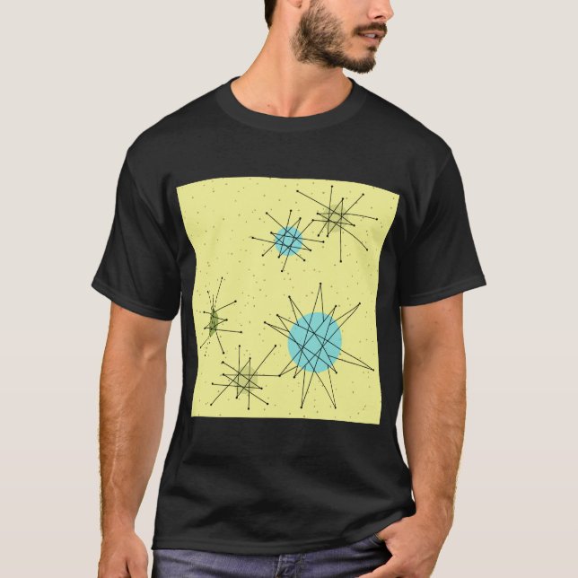 Yellow Iconic Atomic Sternexplosion T - Shirt (Vorderseite)