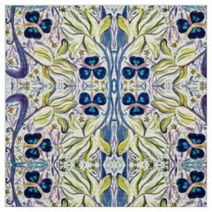 Yellow Iris Fabric Stoff