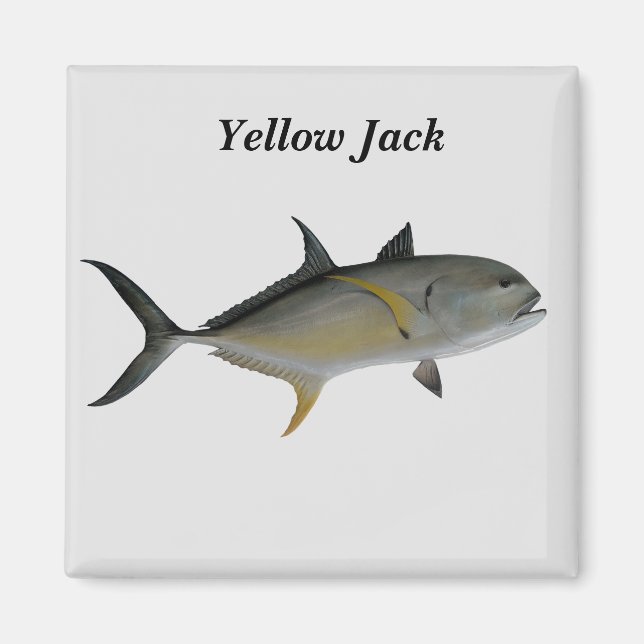 Yellow Jack Fish Magnet (Vorne)