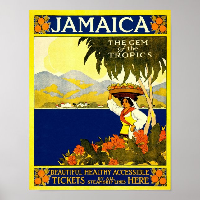 Yellow Jamaica Poster (Vorne)