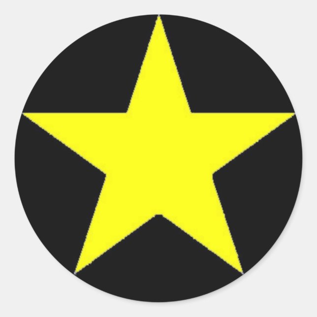 Yellow Jammer Star Sticker (Vorderseite)