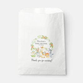 Yellow Jungle Animals Baby Dusche Gefallen Taschen Geschenktütchen