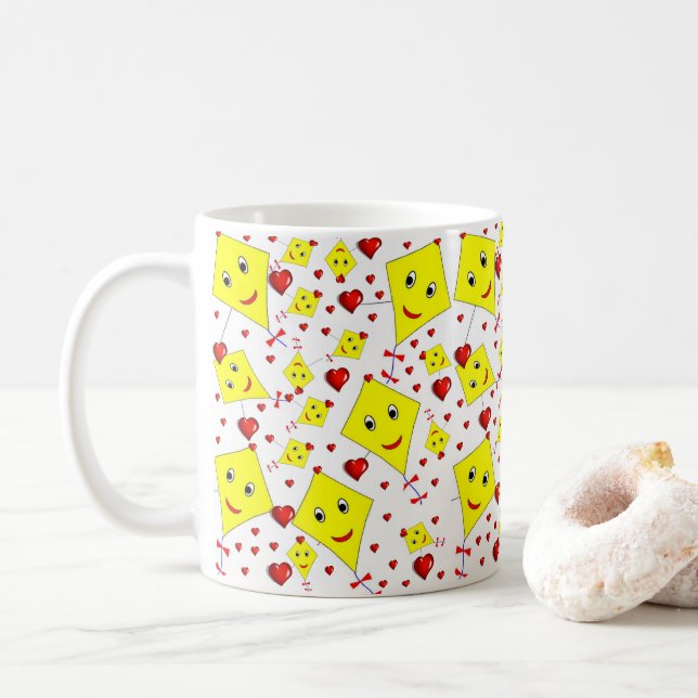 Yellow Kites Tasse (Mit Donut)