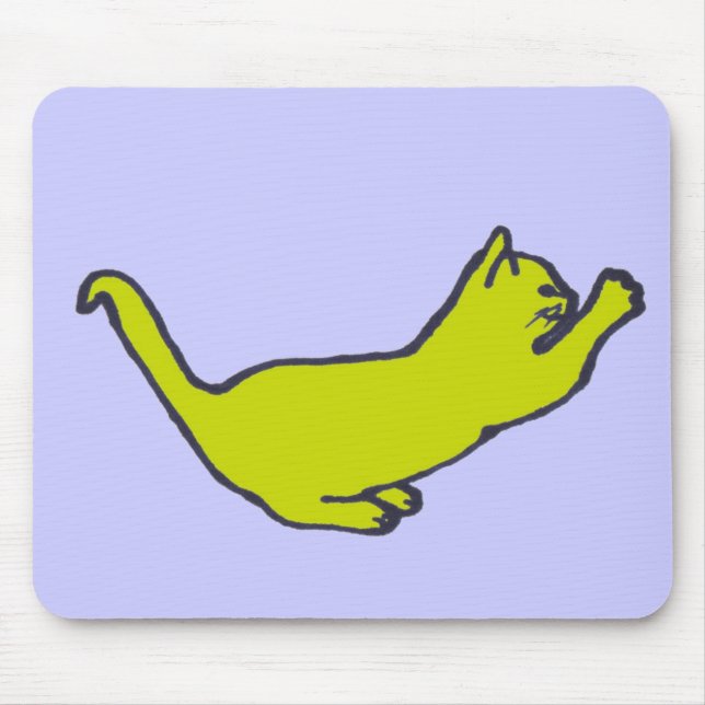 Yellow Kitty Mousepad (Vorne)