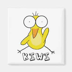 Yellow Kiwi Magnet