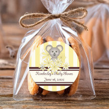 Yellow Koala Gender Neutral Baby Dusche / Geburtst