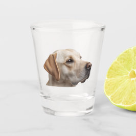 Yellow Lab Dog Schnapsglas