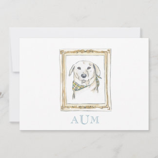 Yellow Lab Faire-part stationnaire