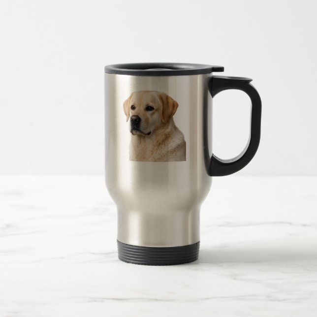 Yellow Lab Loyalty Stainless Mug Reisebecher (Rechts)