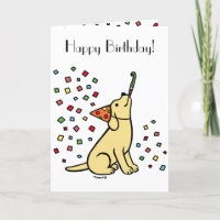 Yellow Labrador Birthday Party Confetti