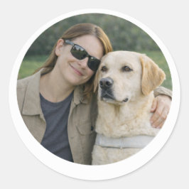 Yellow Labrador Guide Dog Partnerschaft – Runder Aufkleber