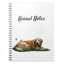 Yellow Labrador Mixed Breed Dog Spiral Notebook Notizblock
