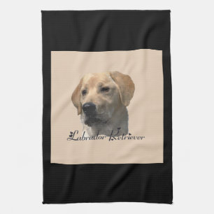 Yellow Labrador Retriever Art Geschenke Geschirrtuch