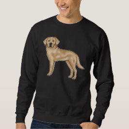 Yellow Labrador Retriever Cartoon Labrador Dog Des Sweatshirt