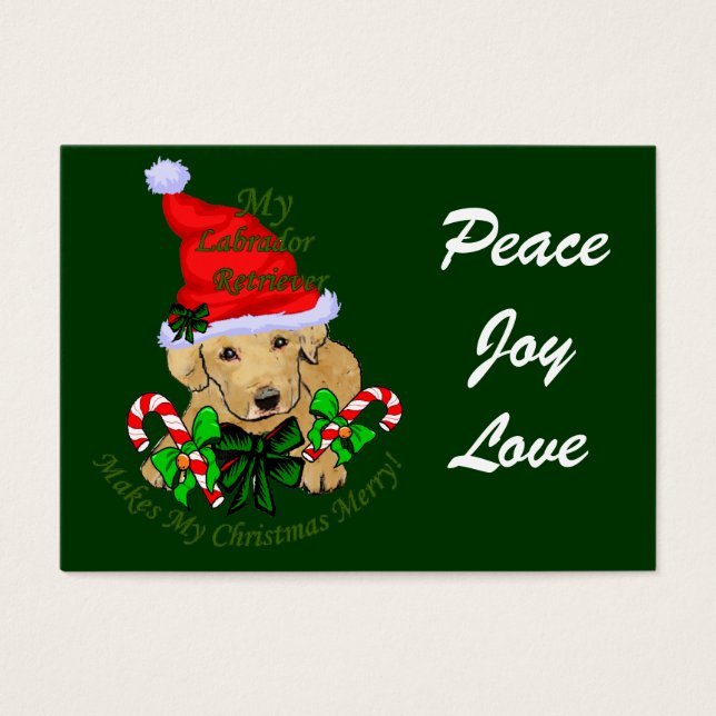 Yellow Labrador Retriever Christmas Geschenke (Vorderseite)