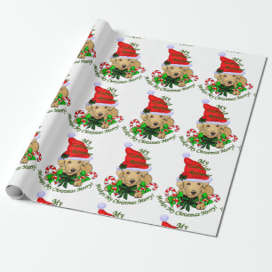 Yellow Labrador Retriever Christmas Geschenkpapier