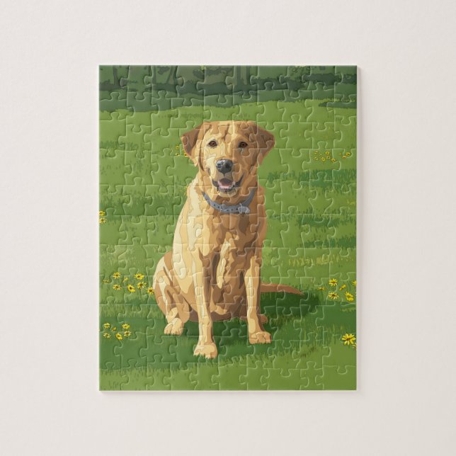 Yellow Labrador Retriever Dog (Vertikal)