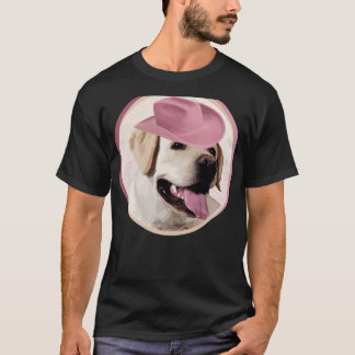 Yellow Labrador Retriever in Pink Hat ! Insbesonde T-Shirt