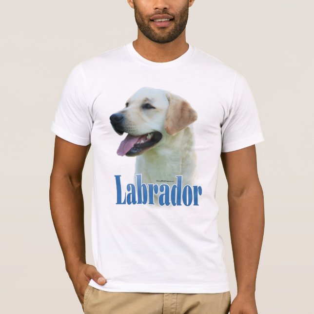Yellow Labrador Retriever Name T-Shirt (Vorderseite)