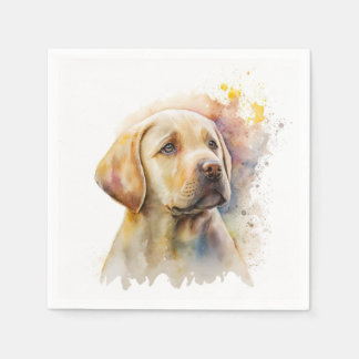 Yellow Labrador Retriever Paper Napkin Serviette