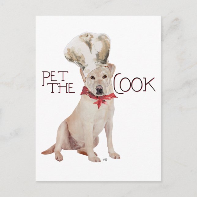 Yellow Labrador Retriever Postkarte (Vorderseite)