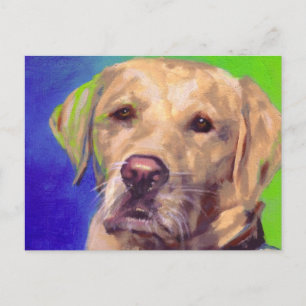 Yellow Labrador Retriever Postkarte