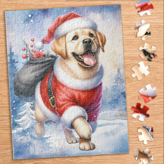 Yellow Labrador Retriever Puppy Doppy Christmas (Von Creator hochgeladen)