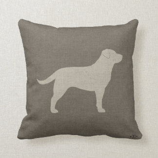 Yellow Labrador Retriever Silhouette| Hund Lover's Kissen
