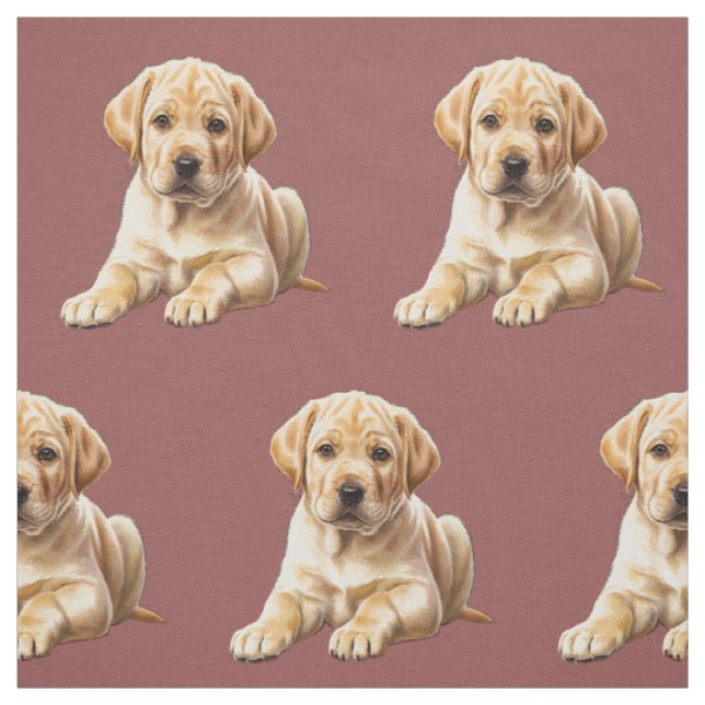 Yellow Labrador Retriever Stoff (Muster)