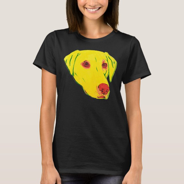 Yellow Labrador T-Shirt (Vorderseite)